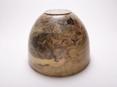 Alternate image for #1789 Wormy Magnolia Burl Wooden Bowl   12 1/2 X 9 1/4