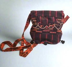 Image for Brown Guatemalan Embroidered Crossbody Bag