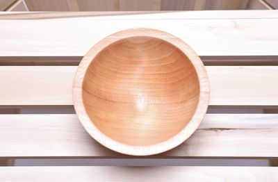 Alternate image for #2260 Small American Beech Wooden Bowl 5 1/2 x 3