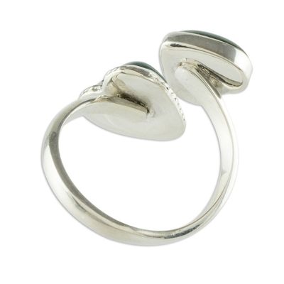 Alternate image for Heart-Shaped Jade Wrap Ring When Two Hearts Meet
