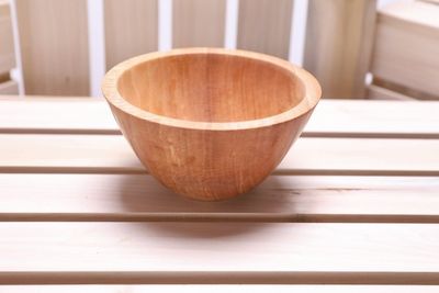 Alternate image for #2260 Small American Beech Wooden Bowl 5 1/2 x 3