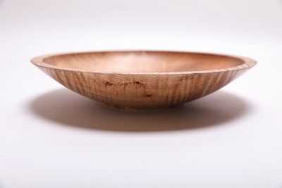 Alternate image for #2177 Fiddleback Big Leaf Maple Wooden Bowl 10 3/8 x 2