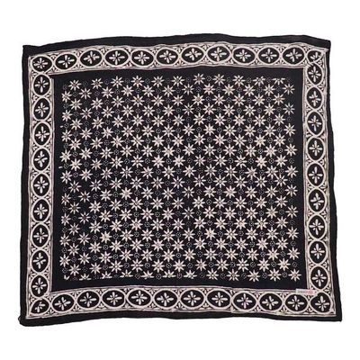 Primary image for Hand Dyed Batik Bandana, 100% Soft Cotton, Black Mirage