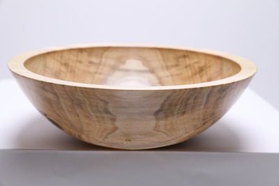 Alternate image for #2370 Tulip Poplar Wooden Fruit and Salad Bowl 11 1/4 x 3 5/8