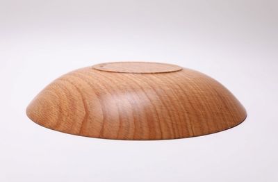 Alternate image for #2454 Red Oak Shallow Wooden Bowl 11 3/4 x 2 1/8