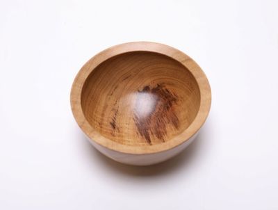 Alternate image for #2452 Small Camphor Wooden Bowl 4 1/2 x 2 1/4
