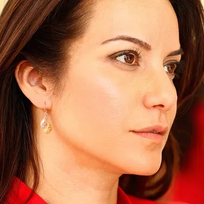 Alternate image for Rose Gold Plated Sterling Silver Dangle Earrings from Bali Rosy Paisleys