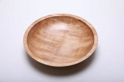 Alternate image for #2053 Spalted Fiddleback Maple Wooden Bowl 10 1/4  X  2 1/4