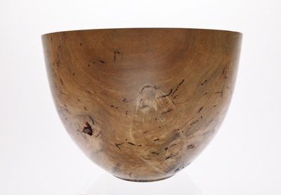 Alternate image for #1789 Wormy Magnolia Burl Wooden Bowl   12 1/2 X 9 1/4