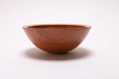 Alternate image for #2466 Small Wild Black Cherry Wooden Bowl 6 1/2 x 2 1/2