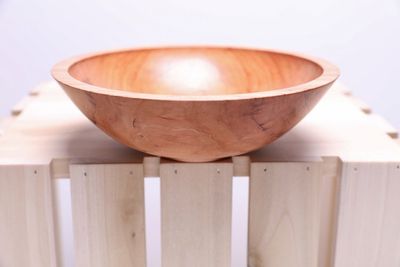 Alternate image for #2313 Wild Black Cherry Wooden Bowl 8 x 2 3/8