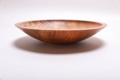 Alternate image for #2177 Fiddleback Big Leaf Maple Wooden Bowl 10 3/8 x 2