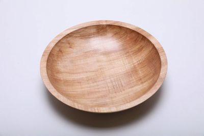 Alternate image for #2053 Spalted Fiddleback Maple Wooden Bowl 10 1/4  X  2 1/4