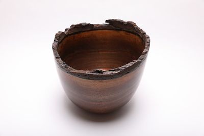 Alternate image for #1025 Black Walnut Natural Edge Wooden Bowl 13 X 11 1/2  Natural Edge Walnut Bowl  Walnut Bowl