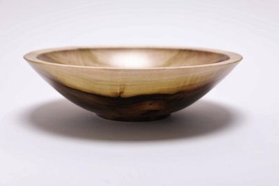 Alternate image for #2444 Rainbow Tulip Poplar Wooden Bowl 7 1/2 x 2 1/8