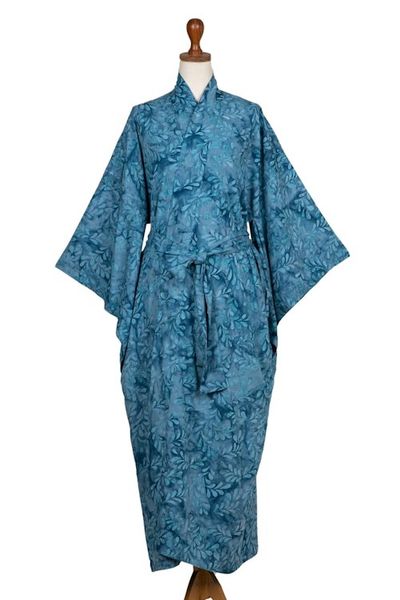 Alternate image for Womens Batik Patterned Robe Garden of Illusion