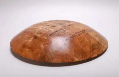 Alternate image for #2155 Quilted Ambrosia Maple Wooden Bowl 12 x 2