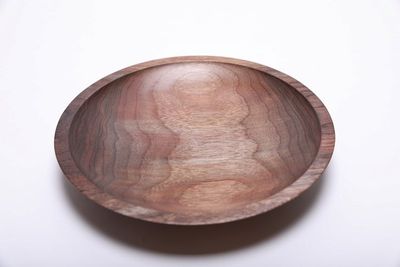 Alternate image for #2077 Rainbow Walnut Wooden Bowl 9 1/4 x 1 1/2