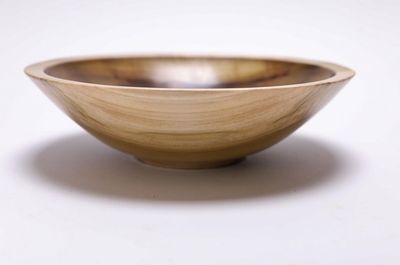 Alternate image for #2444 Rainbow Tulip Poplar Wooden Bowl 7 1/2 x 2 1/8