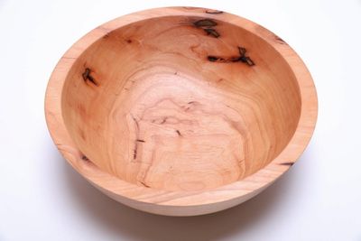 Alternate image for #2320 Pecan Wood Fruit Bowl 12 1/2 x 4 1/4