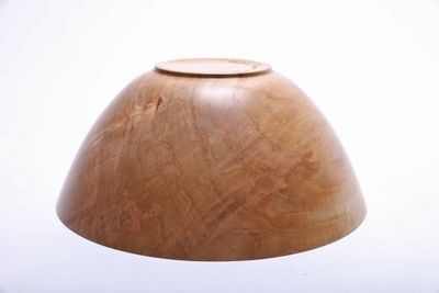Alternate image for #1890 Maple Wooden Bowl 8 1/8 X 3 1/2