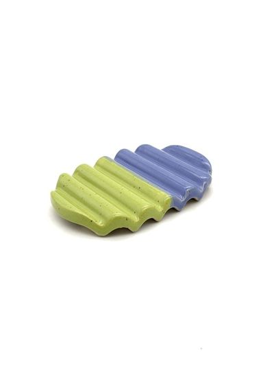 Primary image for Indigo Lime Colorblock Ceramic Soap Dish