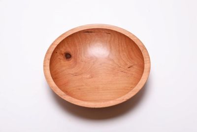Alternate image for #2445 Handmade Wild Black Cherry Wooden Bowl 7 1/2 x 2
