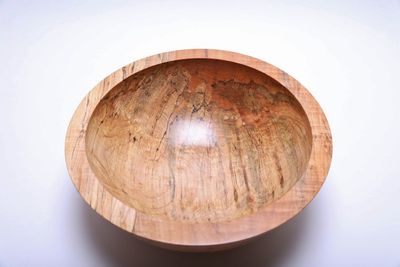 Alternate image for #1796-3 Spalted Maple Wooden Bowl 14 1/2 X 5 1/4