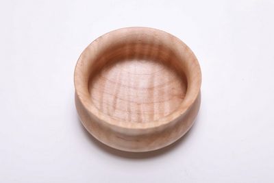 Alternate image for #2507 Tiger Maple Wooden Potbelly Bowl 4 1/8 x 2