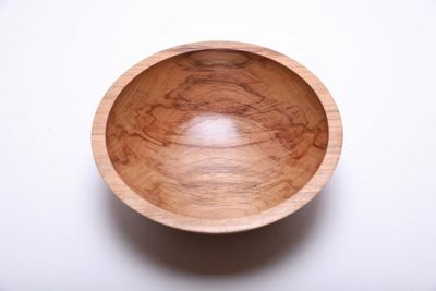 Alternate image for #2042 Mineral Stained Hickory Wooden Bowl 9 1/8 X 3 1/4