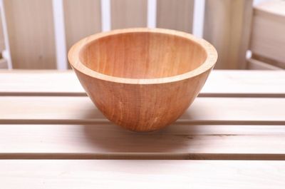Alternate image for #2260 Small American Beech Wooden Bowl 5 1/2 x 3