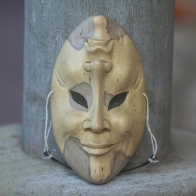 Primary image for Hand Carved Wood Mask Comedy and Tragedy