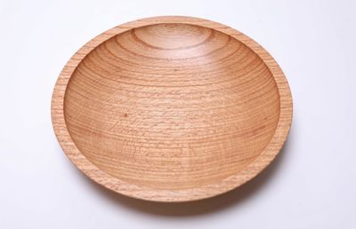 Alternate image for #2454 Red Oak Shallow Wooden Bowl 11 3/4 x 2 1/8