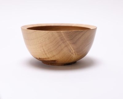 Alternate image for #2452 Small Camphor Wooden Bowl 4 1/2 x 2 1/4