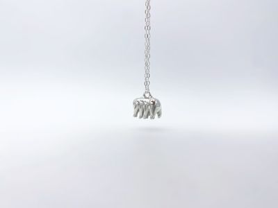 Alternate image for Silver Tardigrade Necklace
