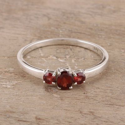 Primary image for Garnet Ring India Birthstone Jewelry Passions Glow