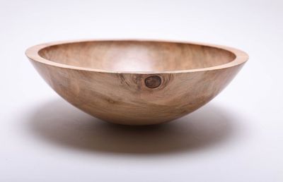 Alternate image for #1708 Spalted Ambrosia Maple Wooden Bowl 10 1/2 X 3 1/2