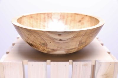 Alternate image for #2249 Tulip Poplar Wooden Salad Bowl  11 x 4