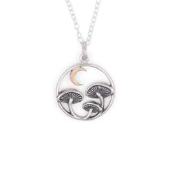 Image for Mushroom Necklace with Bronze Moon
