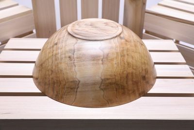 Alternate image for #2249 Tulip Poplar Wooden Salad Bowl  11 x 4