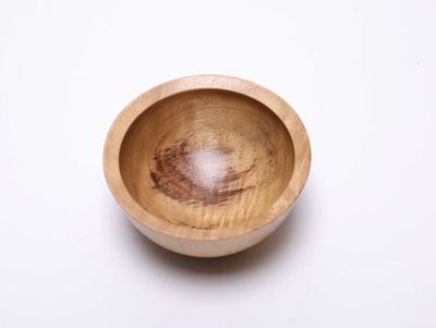 Alternate image for #2452 Small Camphor Wooden Bowl 4 1/2 x 2 1/4