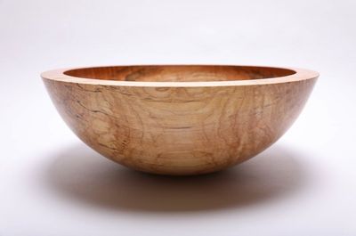 Alternate image for #1796-3 Spalted Maple Wooden Bowl 14 1/2 X 5 1/4