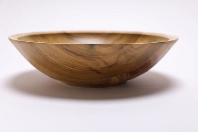 Alternate image for #2469 Rainbow Tulip Poplar Wooden Bowl 9 1/2 x 2 1/2