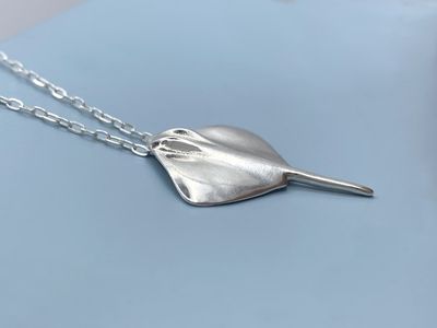 Alternate image for Silver Stingray Necklace
