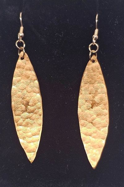 Alternate image for Copper willow earrings, small