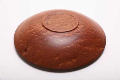 Alternate image for #2117 Pommele Sapele Wooden Bowl 11 3/8 x 1 7/8