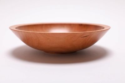 Alternate image for #2445 Handmade Wild Black Cherry Wooden Bowl 7 1/2 x 2