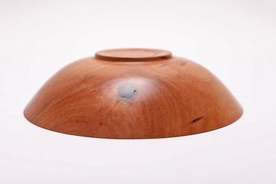 Alternate image for #2445 Handmade Wild Black Cherry Wooden Bowl 7 1/2 x 2