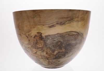 Alternate image for #1789 Wormy Magnolia Burl Wooden Bowl   12 1/2 X 9 1/4