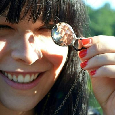 Alternate image for Long Necklace for Women, Kaleidoscope Necklace, Glass Prism Jewelry, Fun Gift for Her